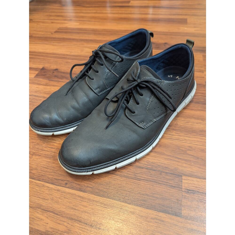 Dockers Comfort Oxfords Size 12 Black Minimalist Dress Shoes Office Casual